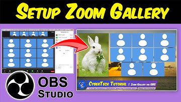 🔴 How to Setup Zoom Gallery View & Change Zoom Background in OBS | CyberTech