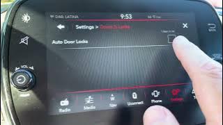 Turn Off Auto Door Lock FIAT 500