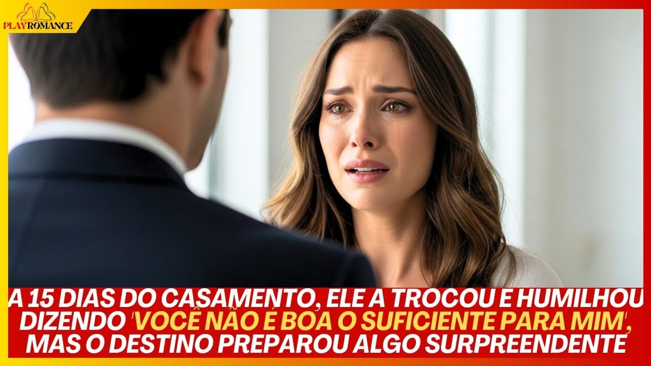 A 15 DIAS DO CASAMENTO, ELE A TROCOU DIZENDO 'VOCÊ NÃO É BOA O SUFICIENTE',MAS O DESTINO SURPREENDEU