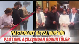 Masterchef Türki̇ye Yarişmacilarindan Beyza Huri̇ni̇n Yeni̇ Pastane Açilişindan Görüntüler.