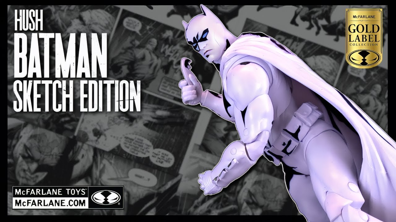 McFarlane Toys DC Multiverse Hush Batman Sketch Edition Figure‬