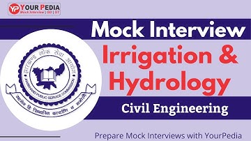 JPSC AE HR Mock Interview | CE | Irrigation & Hydrology | Prepare with YourPedia