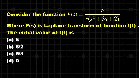 CONTROL SYSTEM || SOLVED PROBLEM || HOW TO FIND || INITIAL VALUE THEOREM || LAPLACE TRANSFORM