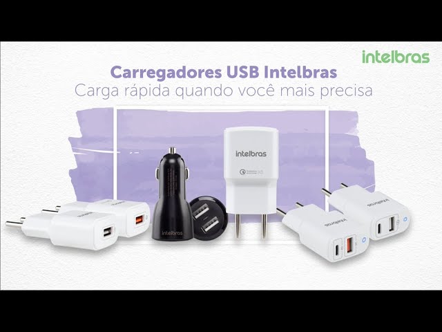 Carregador USB 2,4A EC 1 Fast Branco Intelbras