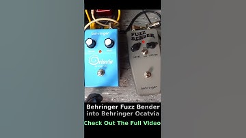 Behringer Fuzz Bender into Octavia #behringer #fuzz