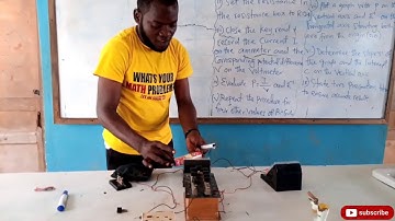 WAEC physics practical electricity 2020