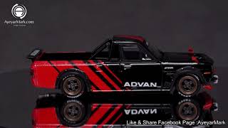 ⭐️ INNO SUNNY PICKUP “HAKOTORA” “ADVAN” Inno Models 1/64 Nissan Sunny Truck HAKOTORA ADVAN Concept Livery