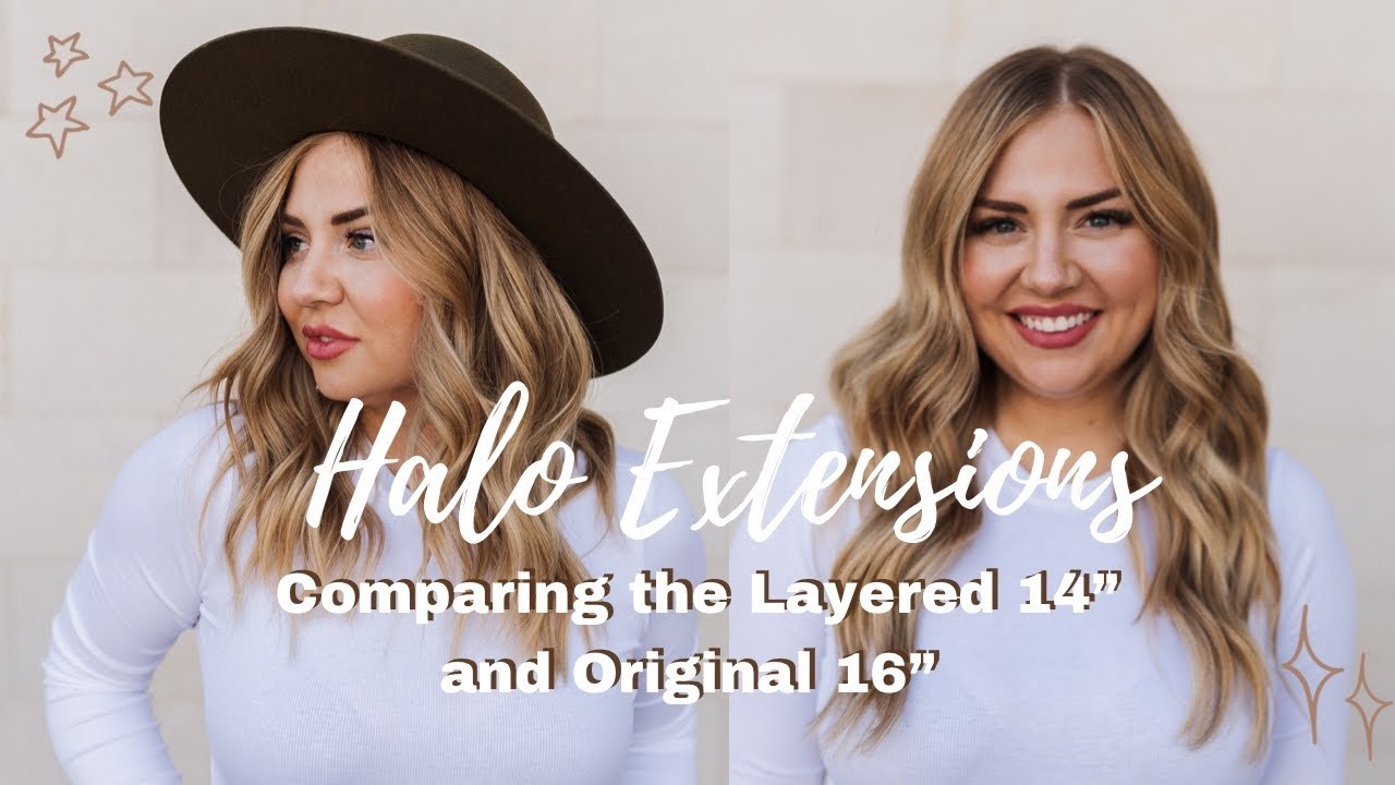 Layered 14” vs Original 16” Halo Extentions | HALOCOUTURE  display picture 1
