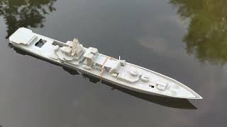 30cmロシア海軍アドミラル・パンテレエフ静的モデル改造RC!