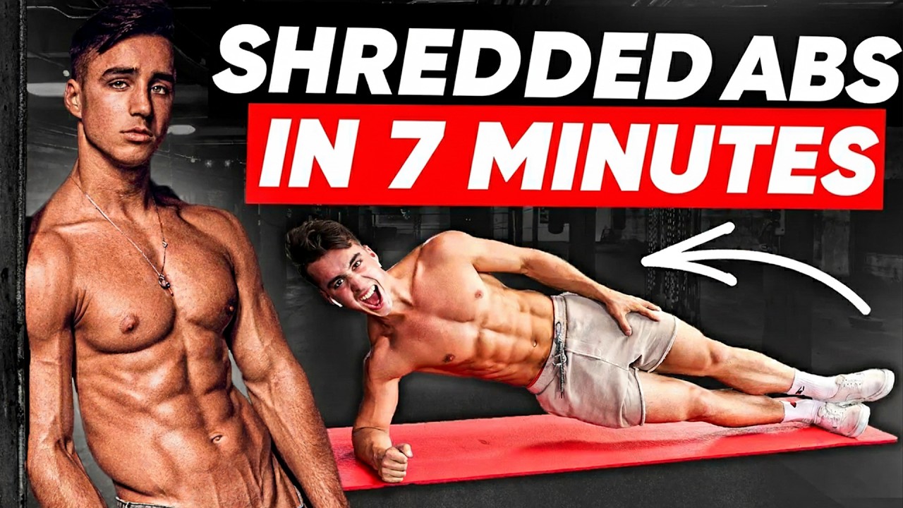 Интенсивная 7-минутная тренировка для пресса (тренировка верхних, нижних и косых мышц пресса)