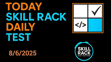 8/6/2025 Skill Rack Today Daily Test Solution #dailysolutions #skillrack #ai #todaydailytest
