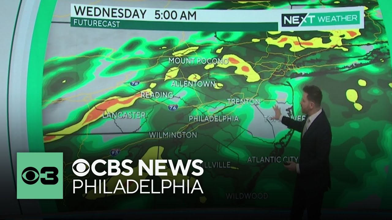 Rounds of rain coming to Philadelphia region to start off the week ...