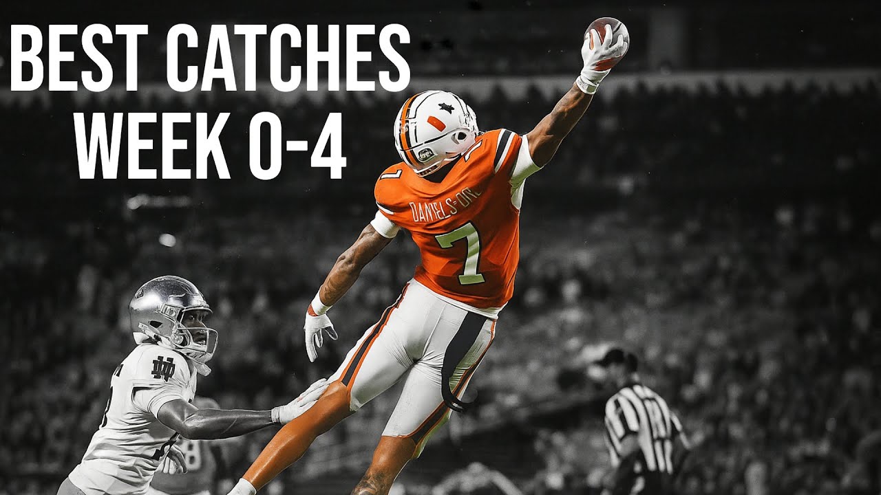 BEST COLLEGE FOOTBALL CATCHES 2025 WEEKS 0-4