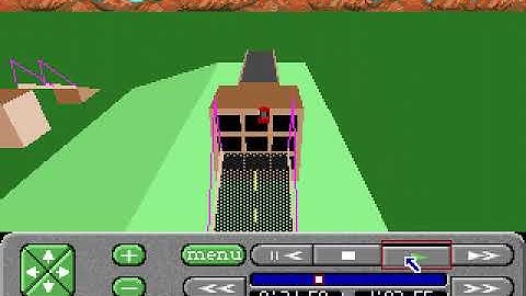 WHAT THE HECK!?!?!?!?!??!?!?!?!?!?!  ("Stunts" game, Corvette ZR1 car, TRY_IT track, MS-DOS version)