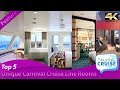 Top 5: Most Unique Rooms on Carnival Cruise Line