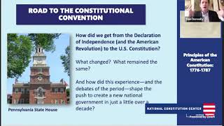 Principles of the American Constitution, 1776-1787 (Introductory Level)