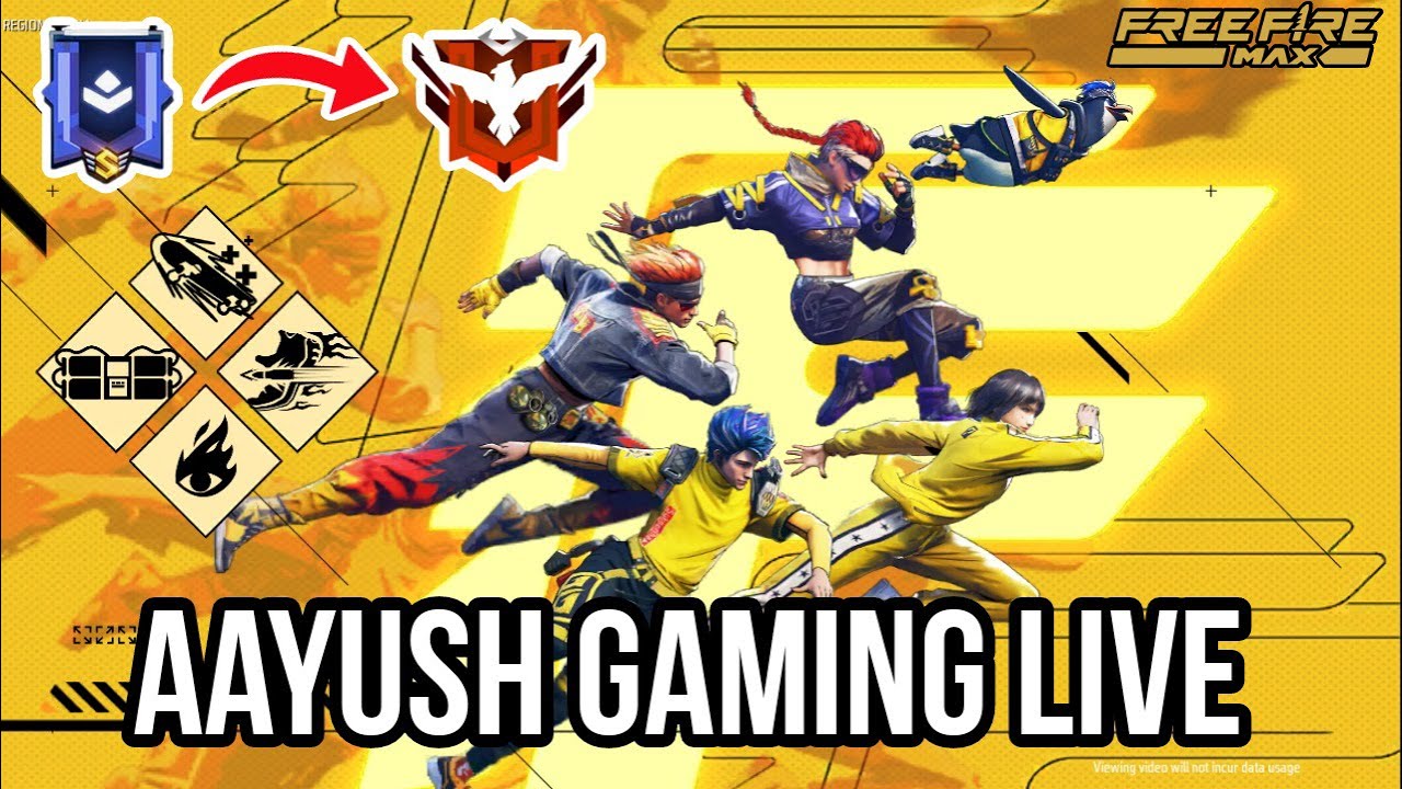 Free Fire Max | Platinum To Heroic | Rank Push | Aayush Gaming Live ...