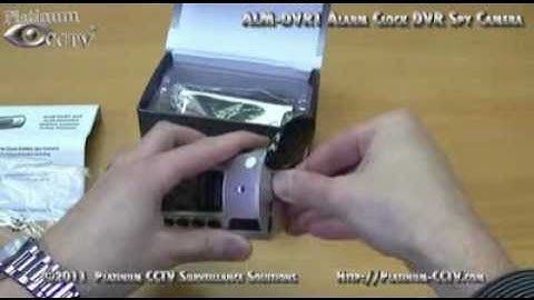 Unpacking and Setup - Alarm Clock Hidden Spy Camera ALM-DVR1 ALM-DVRHD1
