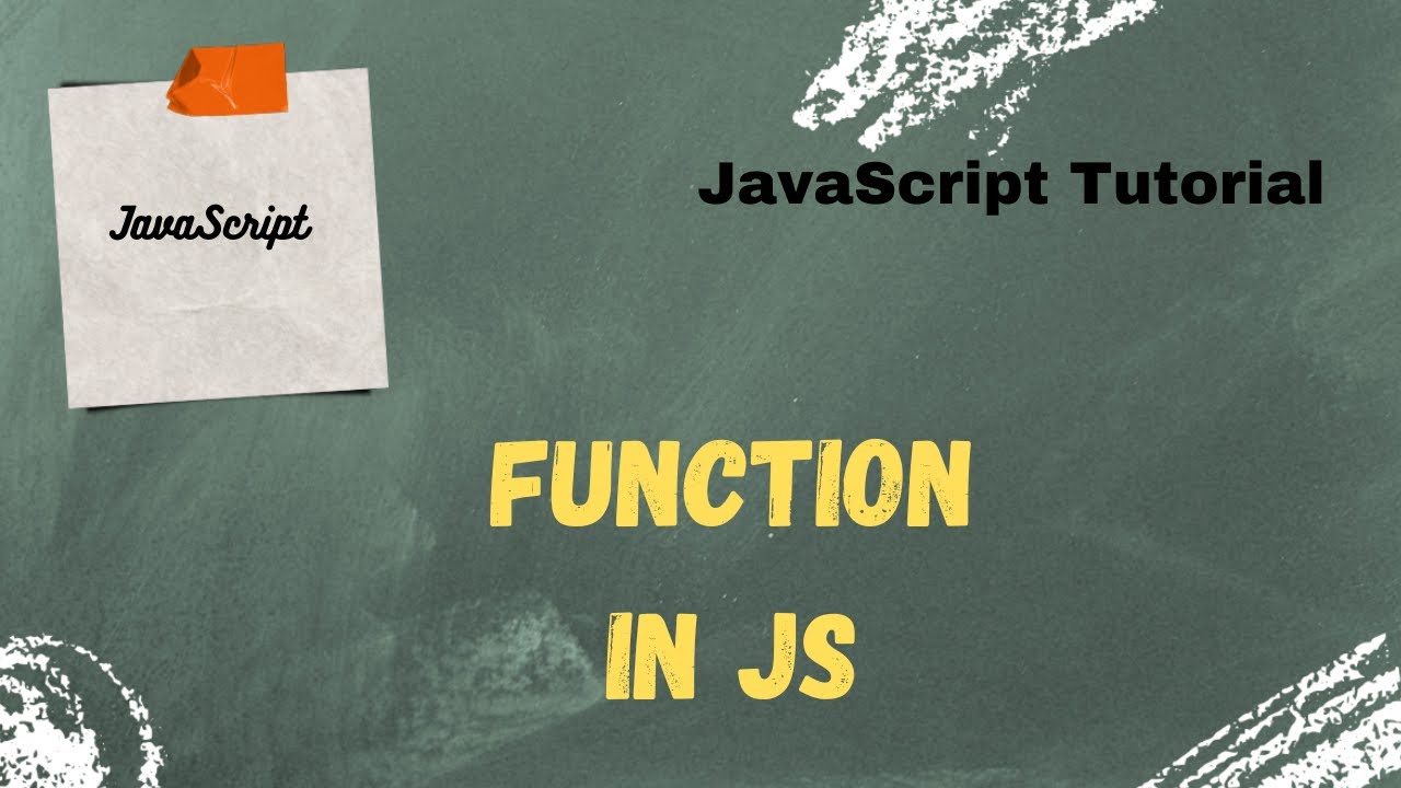 Function in JavaScript - YouTube