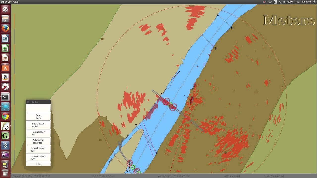 First Test of SimRad Broadband 4G Radar Sensor -- Autonomous Boat -- NREC-CMU -- Auto Pirates