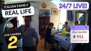 Italian Family Dining Table Live 24/7 - Fixed Camera - Slow TV | CAM 2 screenshot 5