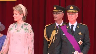 Belgian royal family attends street parade on Belgiums National Day | AFP