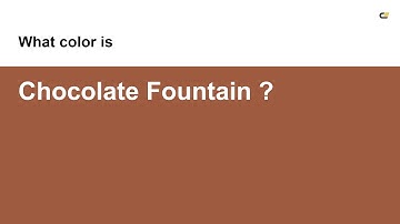 Chocolate Fountain color #9e5b40 hex color - Brown color - Cool color 9e5b40