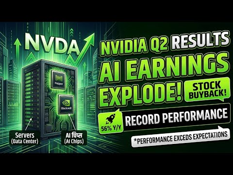NVIDIA Q2 Results: $96.2B रेवेन्यू के साथ तोड़े सारे रिकॉर्ड्स!@ShareResultStockmarketPoint 