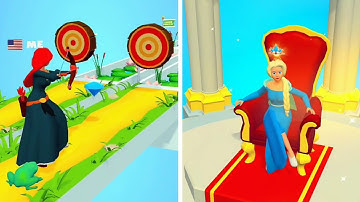 Princess Run 3D 👸🏻💋🐸🤴🏻 All Levels Gameplay Android,iOS
