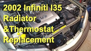 2002 Infiniti I35 Radiator & Thermostat Replacement 2002 Infiniti I35 Radiator Fan