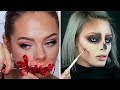 УСТРАШАЮЩИЕ ПРЕОБРАЖЕНИЯ НА ХЭЛЛОУИН😍🎃 |  СТРАШНЫЙ ГРИМ МАКИЯЖ ПОДБОРКА