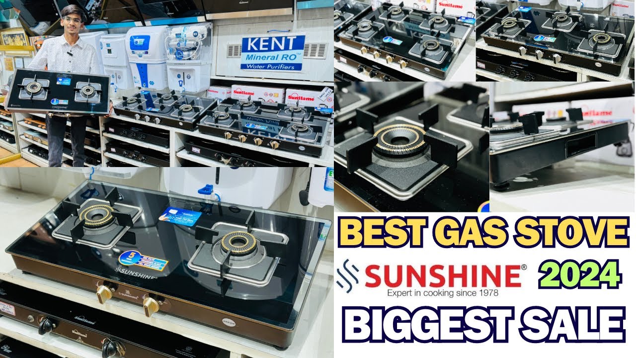 SUNSHINE BEST GAS STOVE 2024 BEST GAS STOVE 2 ,3 & 4 BURNER GAS