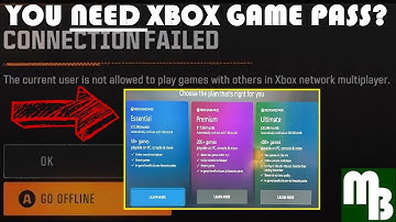 Xbox COD Error: User not allowed play games Xbox network multiplayer ? How to join & invite friends!