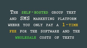 UltraSMSScript - The Ultimate Group Text and SMS Marketing Software Platform