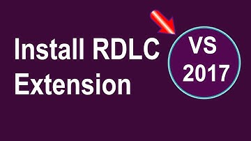 Simple RDLC Extensions Install in Visual Studio 2017