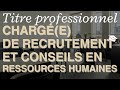 Formation en prsentiel charg de recrutement et conseils en ressources humaines chez audeo