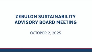 Download Lagu October 2, 2025 Zebulon Sustainability Advisory Board Meeting MP3