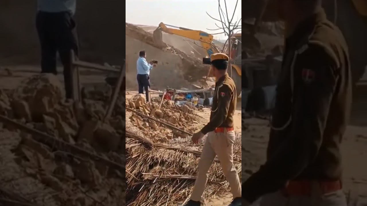 Mandi per bulldozer se karyvahi