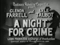 Night for Crime (1943 crime drama / full length suspense movie)