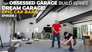 EPIC Car Barn Build Series | A DREAM Custom Garage  E3: Swisstrax & Prevost Compressed Air Started!