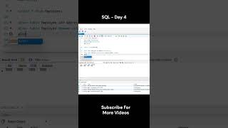 SQL - Day 4 | Alter Table #shorts