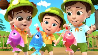 Once I Caught A Fish Alive Song For Kids | +More Fun And Educational Nursery Rhymes