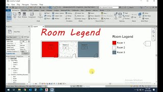 how to show room with color legend in revit Wealth
