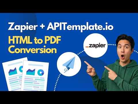 How to Convert an HTML Document to PDF using Zapier & APITemplate