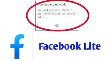 How To Fix Facebook Lite Connect a Network | Facebook Lite Me Internet Connection error