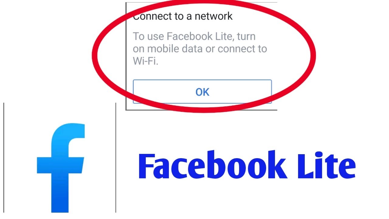 How To Fix Facebook Lite Connect a Network | Facebook Lite Me Internet ...