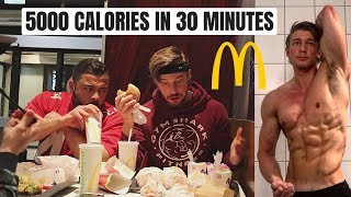 MC DONALDS EATING CHALLENGE - 5000 CALORIES IN 30 MINUTES