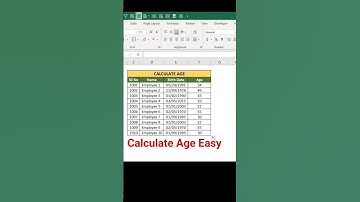 How to Calculate Age in MS Excel | Age Formula in Excel 2025 | Step by Step Tutorial
