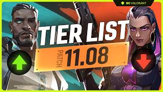 *NEW* AGENT TIER LIST for PATCH 11.08 - The BEST AGENTS on EVERY MAP!
