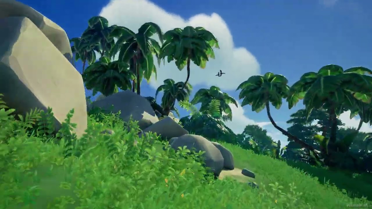 Plunder Valley - Colossal Bird Shrine through the Gloom, Highest Point & Painted Butterfly locations